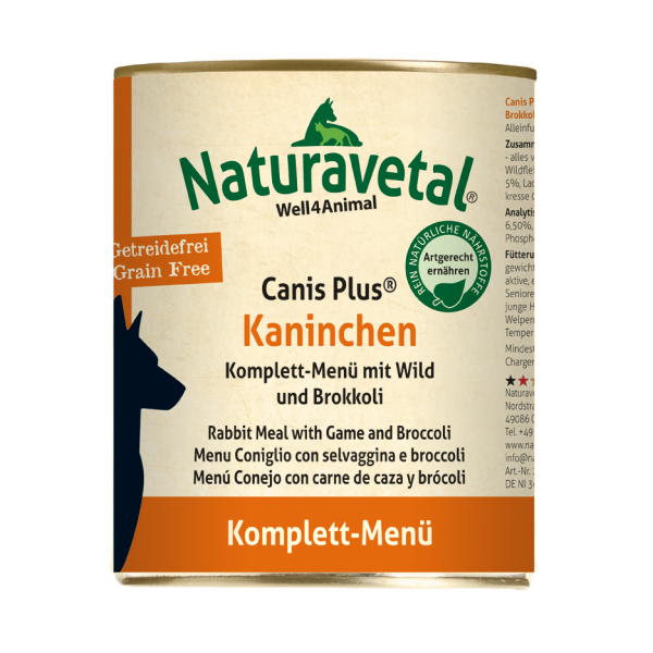 Canis Plus Kaninchen Komplett-Menü