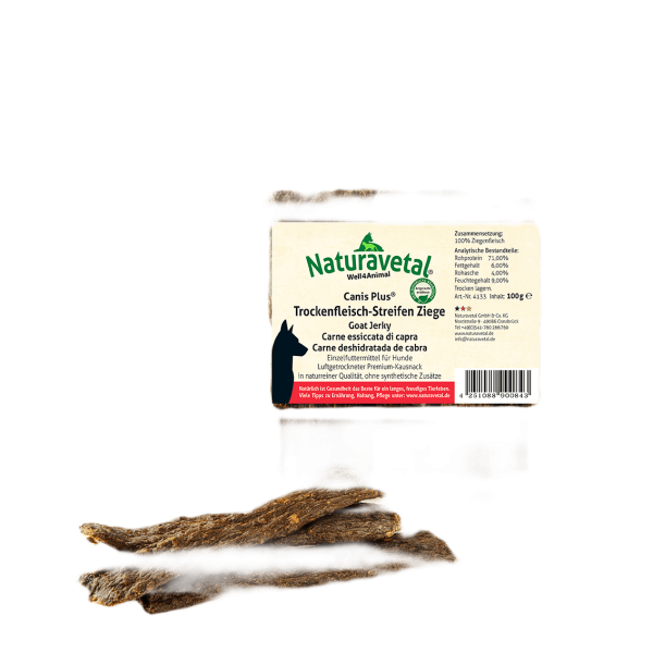Canis Plus® Trockenfleisch-Streifen Ziege 100g