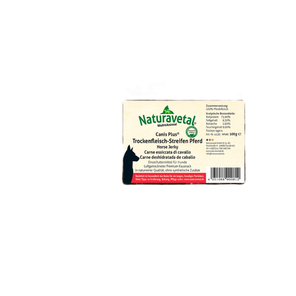 Canis Plus® Trockenfleisch-Streifen Pferd 100g